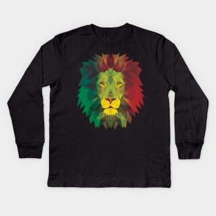 Rasta Lion Kids Long Sleeve T-Shirt